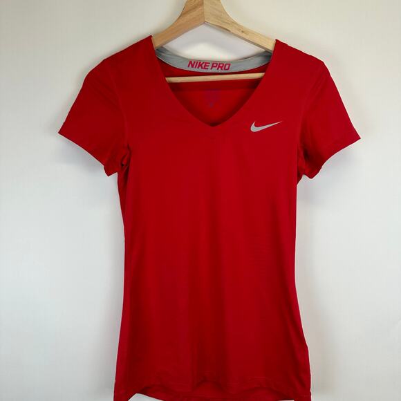 Nike Pro Dri Fit Lot of 3 V Neck Short Sleeve Performance Shirt Women Size Small - Picture 6 of 15